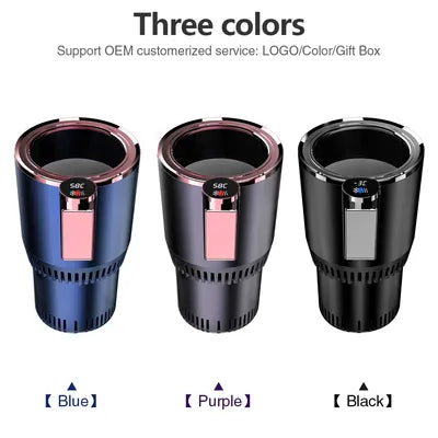 Smart Car Cup Cooler & Warmer | 2-in-1 Portable Heating & Cooling Cup Holder for Car, Office & Home