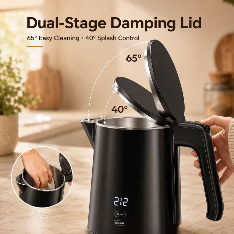 RSH-536-WST 1.8L Electric Kettle – 1800W Fast Boil Stainless Steel Tea & Water Kettle with Keep Warm Function