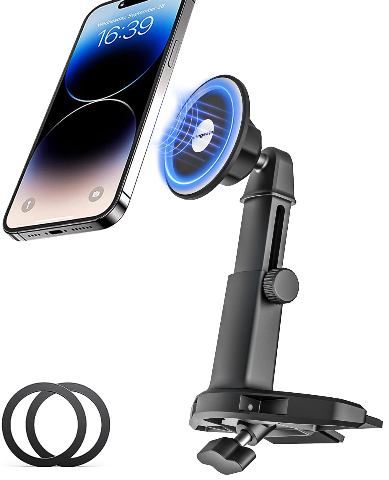 360° Universal Car Phone Mount – Dashboard & Windshield Mobile Holder for All Smartphones