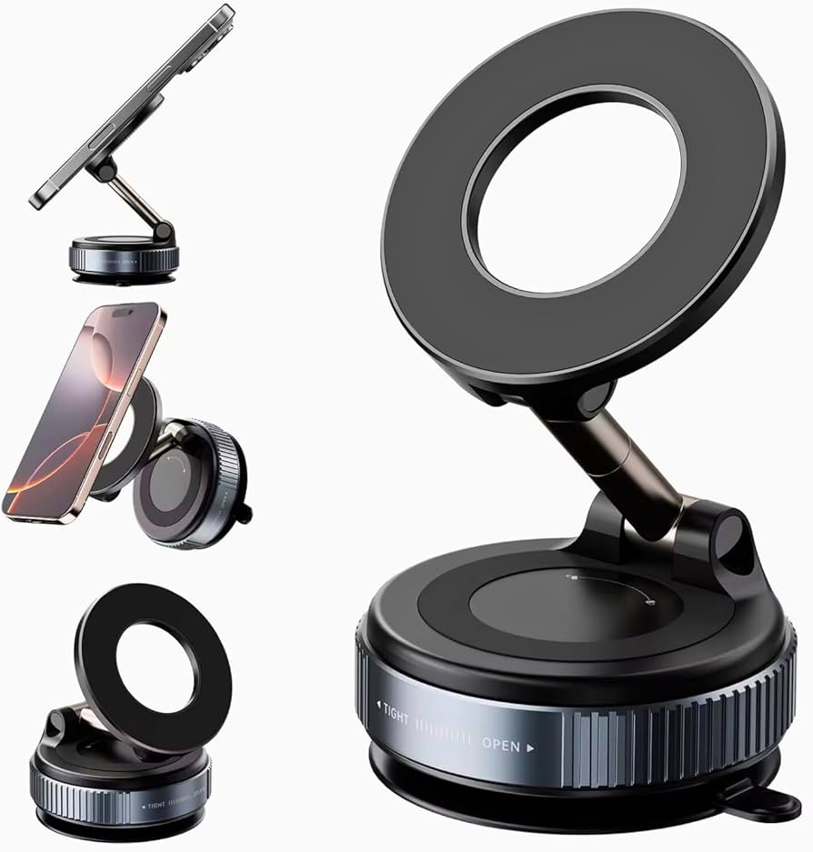 360° Universal Car Phone Mount – Dashboard & Windshield Mobile Holder for All Smartphones
