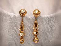 Designer Gold Earrings for Women – Elegant Punjabi Style Gold Earrings for Weddings & Party Wear