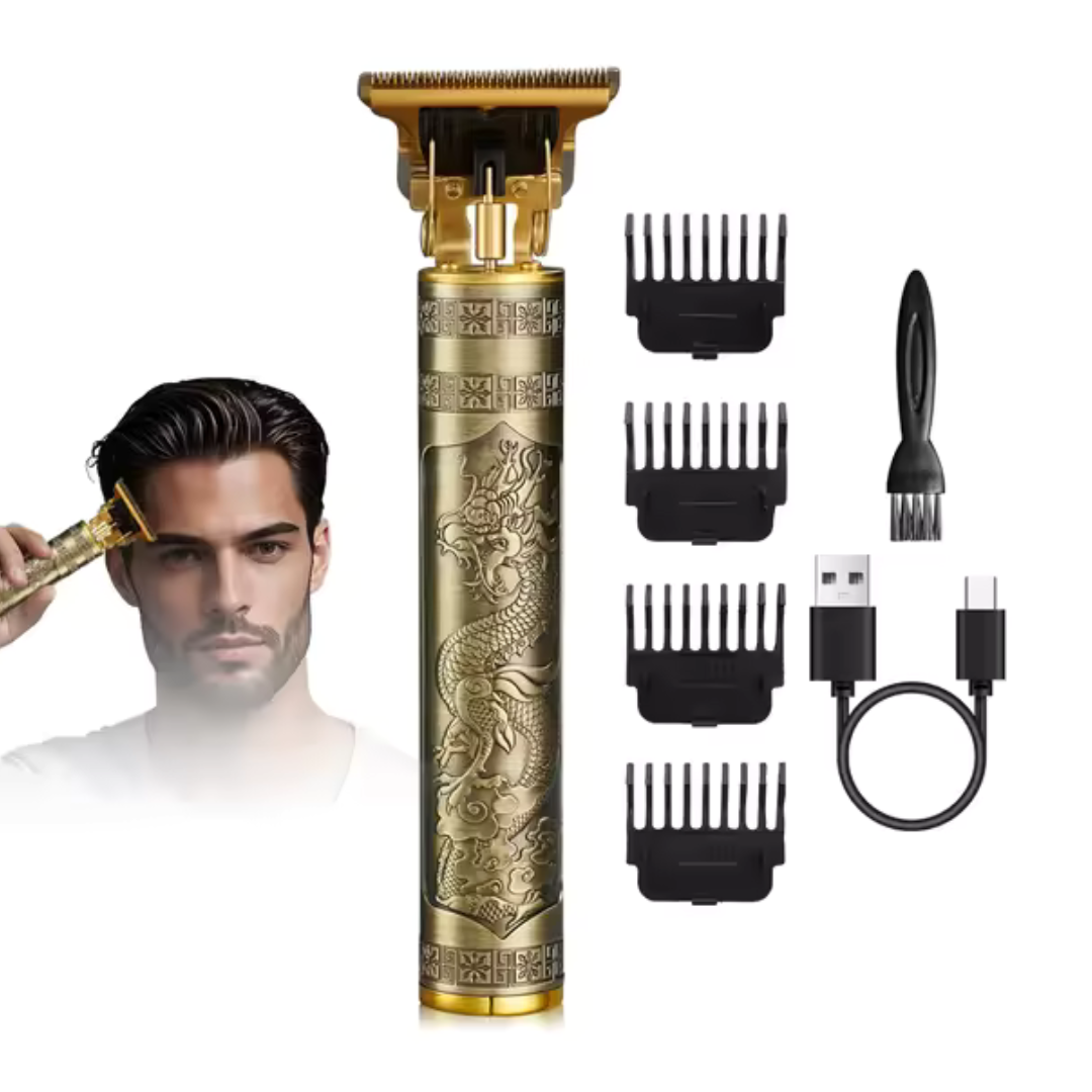 Vintage Antique T9 Professional Hair Trimmer – Cordless Rechargeable Zero-Gap Beard & Hair Clipper