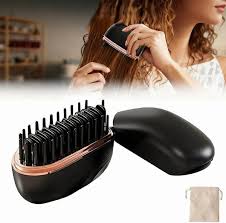 Mini Wireless Hair Straightening Brush & Hot Comb | Portable USB Rechargeable Hair Styler
