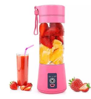 6-Blade Portable Juicer Mixer Grinder – USB Rechargeable Smoothie Blender for Fresh Juices & Shakes