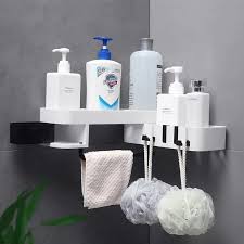 Rotatable Bathroom Shelf Storage Rack – 360° Corner Organizer for Bathroom, Kitchen & Home