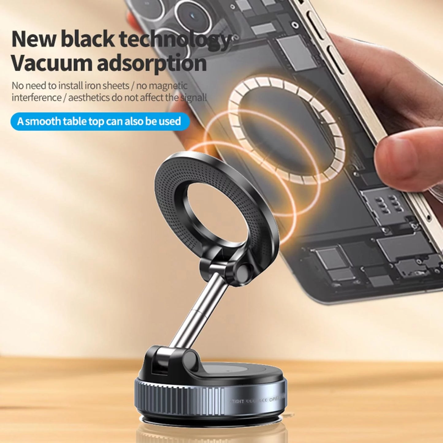 360° Universal Car Phone Mount – Dashboard & Windshield Mobile Holder for All Smartphones