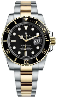 Luxury Two-Tone Gold & Silver Submariner Style Watch – Premium Stainless Steel Automatic Design